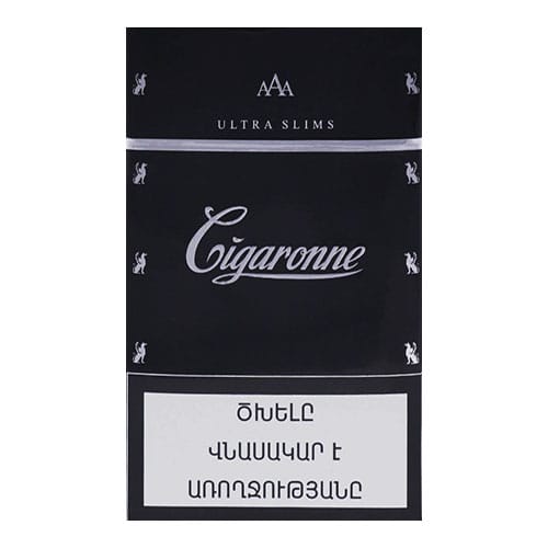 Сигареты Cigaronne Ultra Slims Black (Сигароне Ультра Слимс Черные)