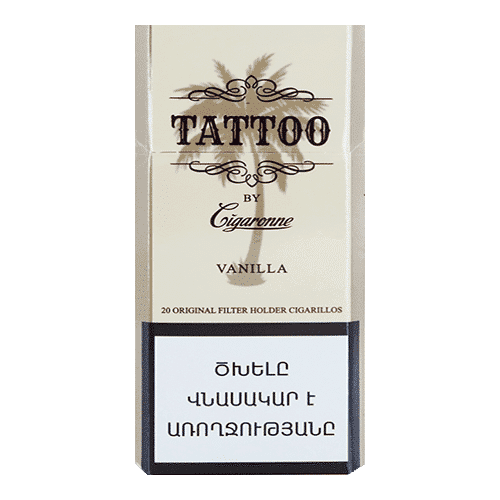 Сигареты Cigaronne Tattoo Super Slims Vanilla (Сигарон Тату Супер Слим Ваниль)