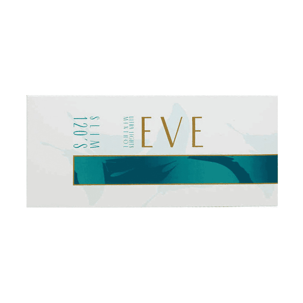 Сигареты Eve Menthol Turquoise Slim 120s (Ив Ментол Терквоиз Слим 120 мм, США)