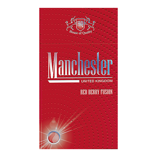 Сигареты Manchester Red Berry (Манчестер Клубника Ментол с кнопкой)