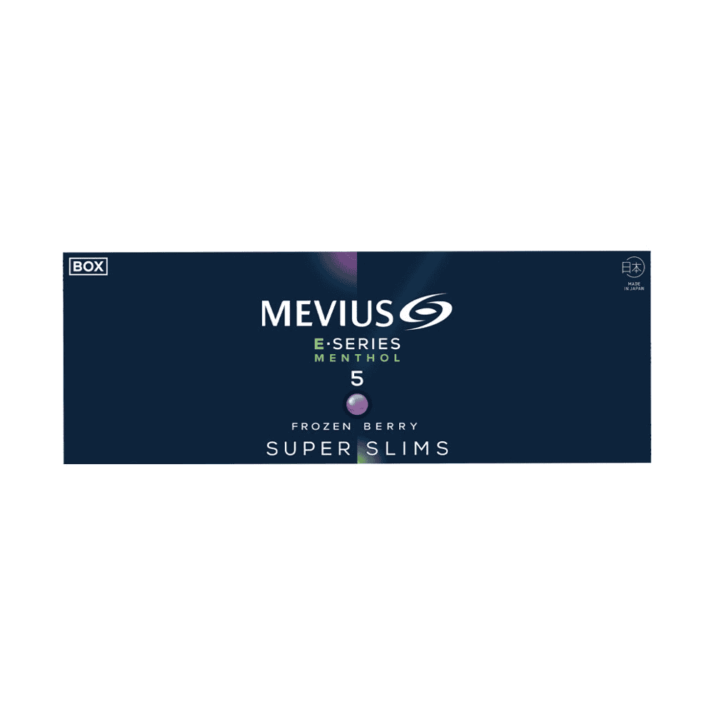 Сигареты Mevius E-series Menthol 5 Frozen Berry Superslims Japan (Мевиус Е-сериес 5 Суперслим Ягоды Япония)