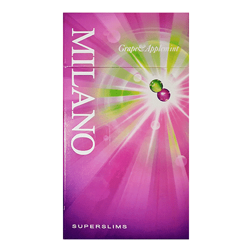 Сигареты Milano Grape&Applemint Superslims (Милано Виноград Мятное Яблоко Суперслим)