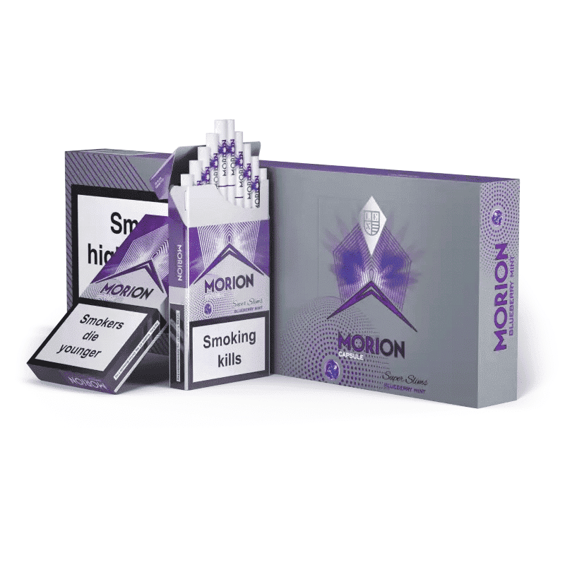 Сигареты Morion Capsule Blueberry Superslim (Морион Черника Кнопка Суперслим)