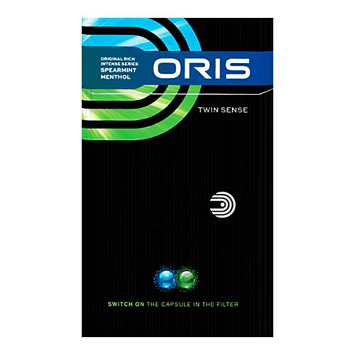 Сигареты Oris Twin Sense Spearmint Menthol King Size (Орис Твин Сенс Мята Кинг Сайз)
