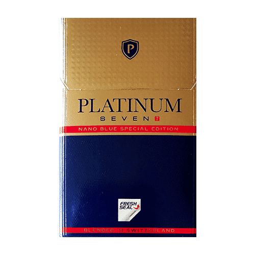 Сигареты Platinum Seven Nano Blue Special Edition (Платинум Нано Синий Мундштук)